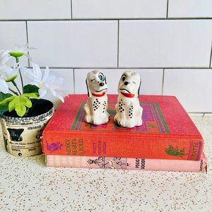 Vintage Dalmatian dog salt and pepper shakers